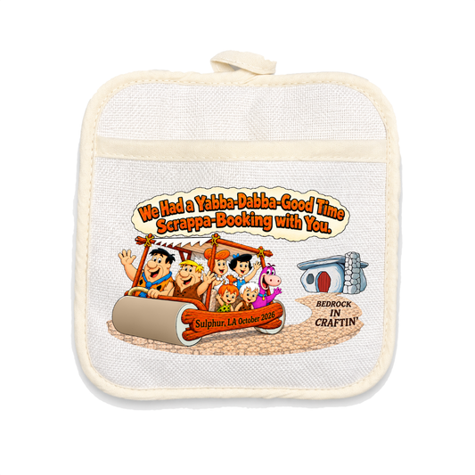 CSSA26 Pot Holder — Bedrock farewell design