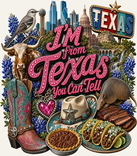 I'm from Texas — state artwork