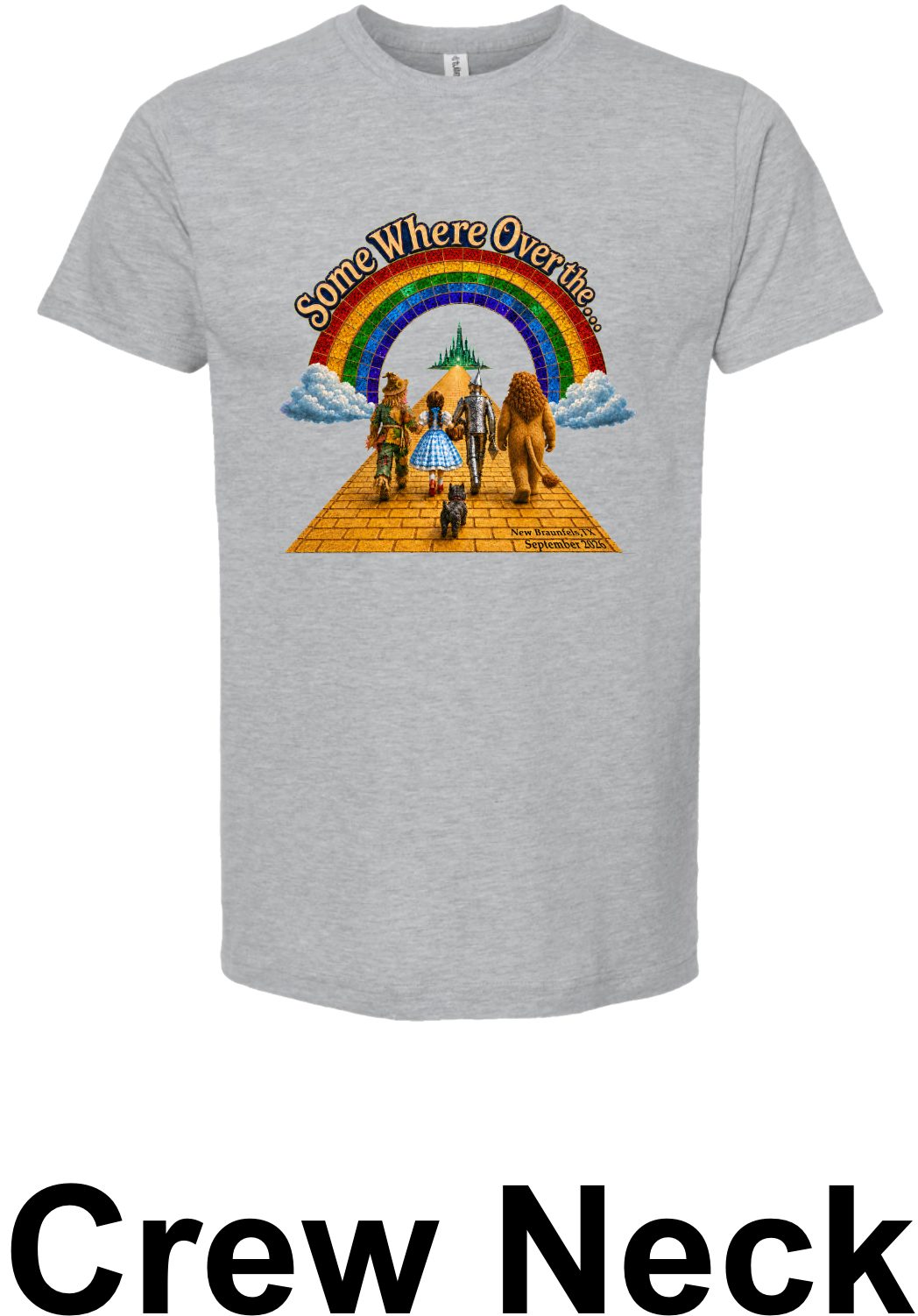 SOTR26 design on grey crew neck T-shirt